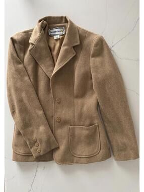 Bobbie Brooks Vintage Women's Wool Blend Blazer Jacket Size 5/6 (Size Small)